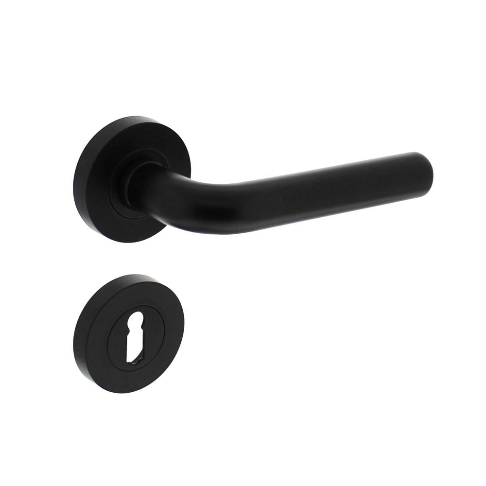 Deurkruk Agatha op rozet !52x10mm M DK Agatha op r afbeelding 1