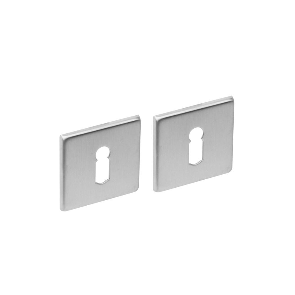 Sleutelrozetten verdekt 50x50x5mm rvs afbeelding