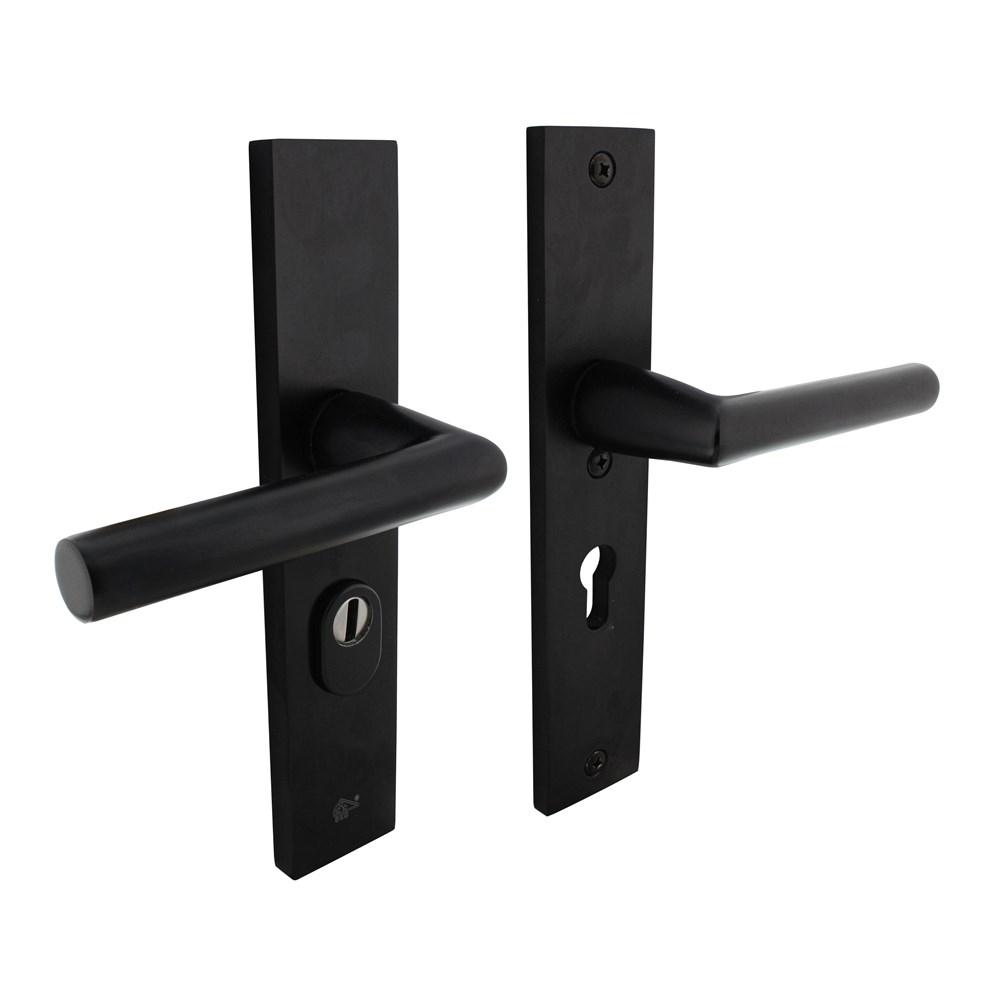 SKG3 veiligheidsbeslag rechthoekig 250x50mm kruk/kruk Juramet veerconstructie profielcilindergat 55m afbeelding