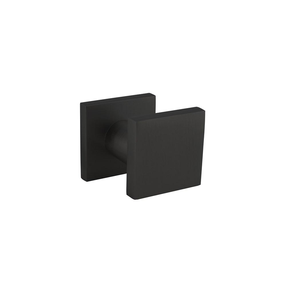 Intersteel Voordeurknop vierkant 59x59mm verkropt opachterplaat 60x60mm éénzijdige montage aluminium