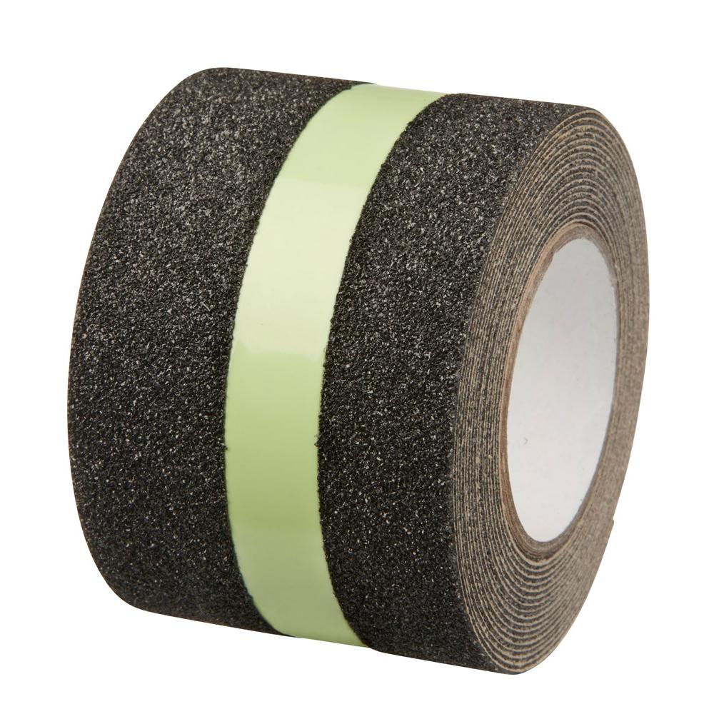 SecuCare antislip sticker op rol 50 x 3000 mm Heavy Duty binnen & buiten zwart/GitD afbeelding