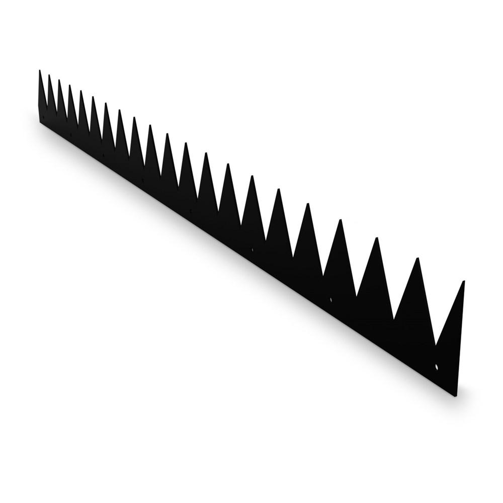 SecuMax Anti-klimstrip, staal verzinkt, vlak, lengte 100 cm, Blackline - Ral 9005 (2 st) L 1000 H 85 afbeelding