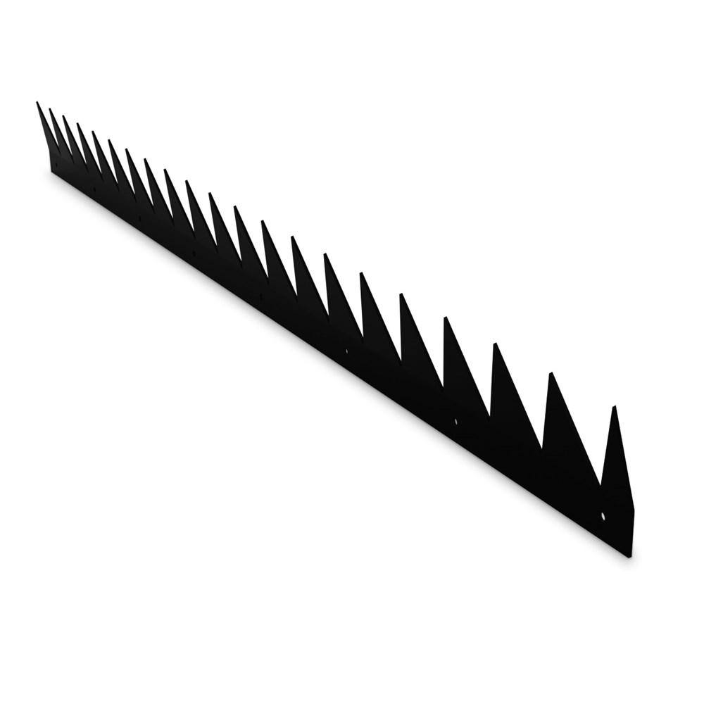 SecuMax Anti-klimstrip, staal verzinkt, schuin 15 graden, lengte 100 cm, Blackline - Ral 9005 (2 st) afbeelding