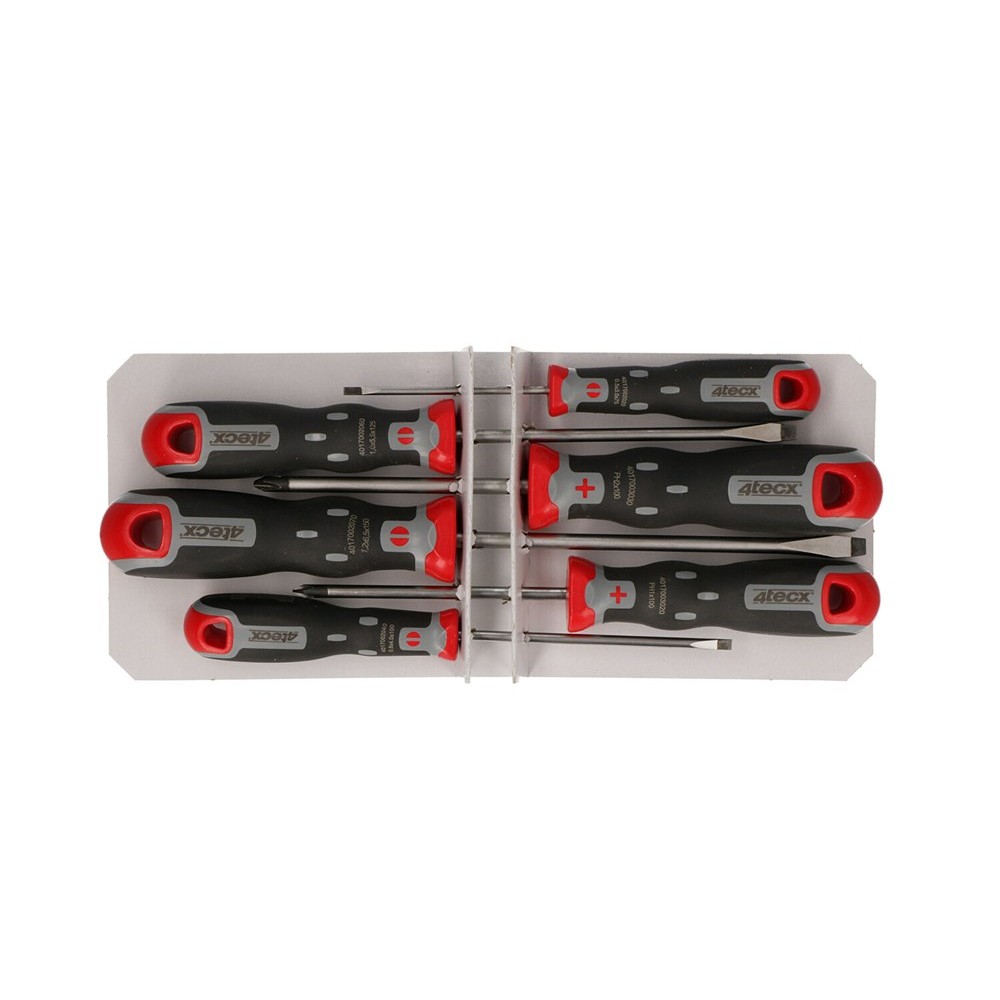 4tecx Schroevendraaier set 4 stuks gleuf 2 stuks Phillips afbeelding