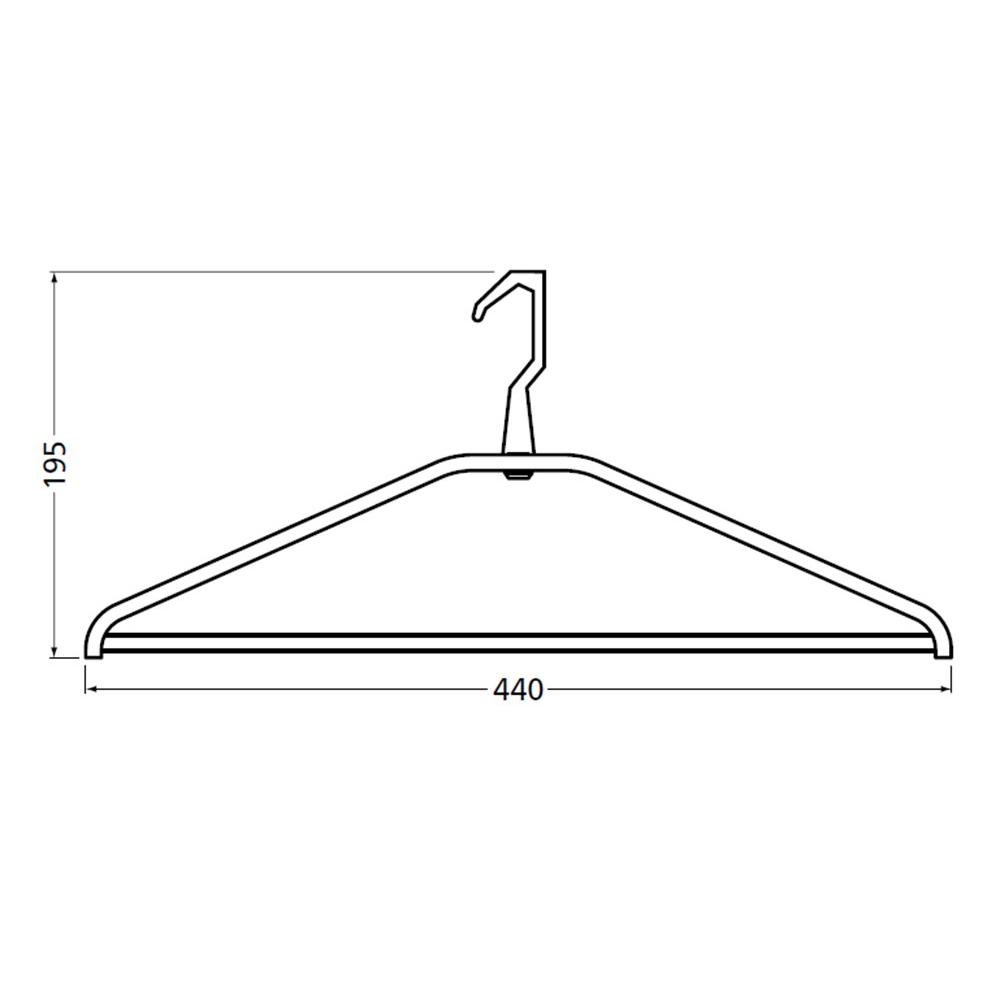 Kledinghanger gardelux-1 mat zwart afbeelding