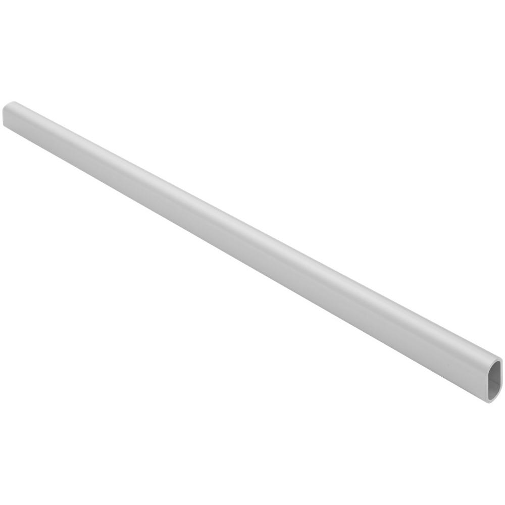 Alu. ovale buis 30x14mm, 200cm mat naturel afbeelding