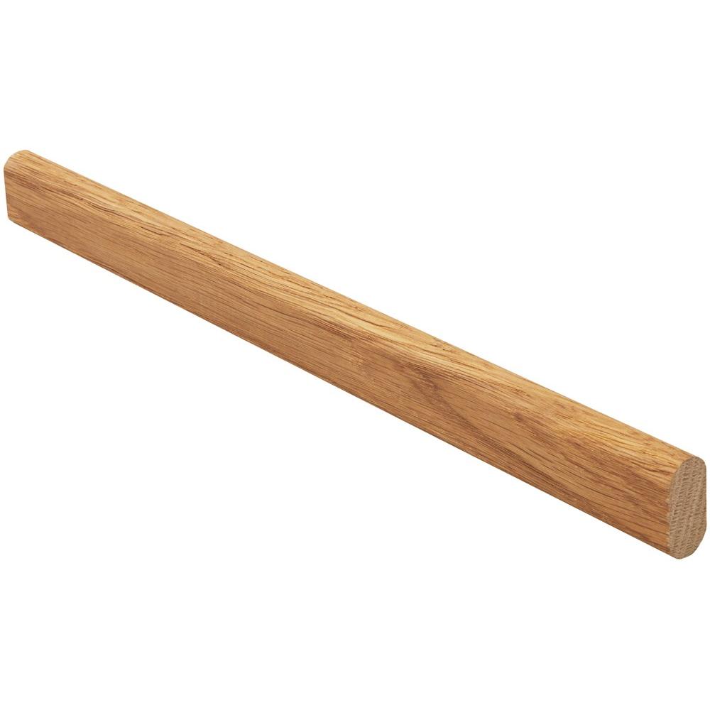 Regel ovaal 30x14mm l = 1015mm, eiken afbeelding