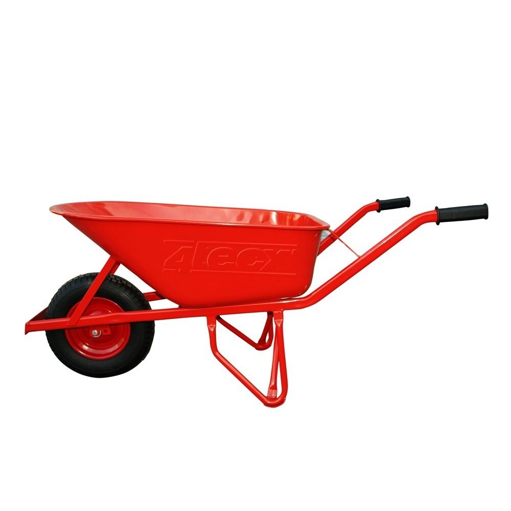 4tecx Kruiwagen 80ltr model basis rood afbeelding