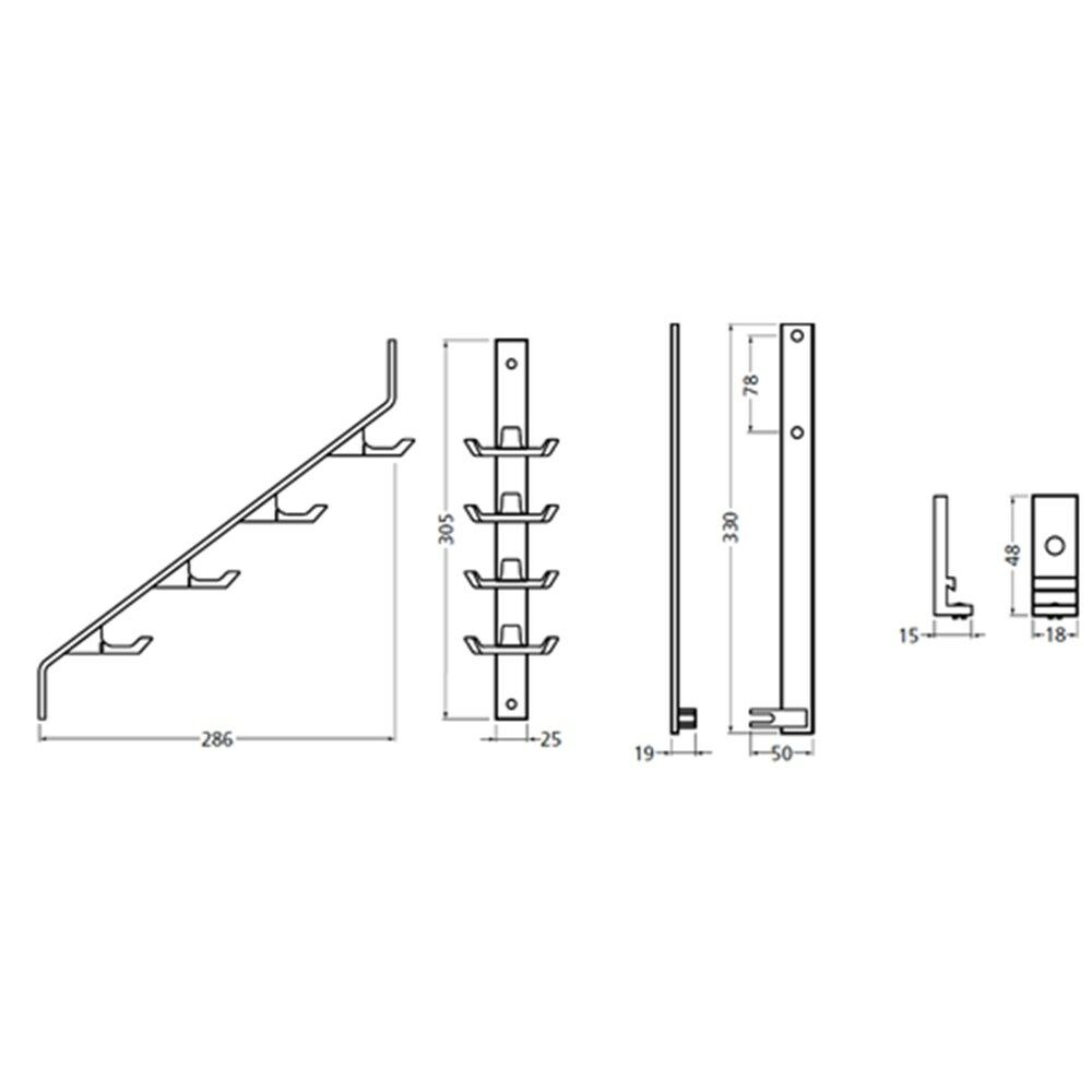 HAKENSTRIP GARDELUX-2R WIT (2350)