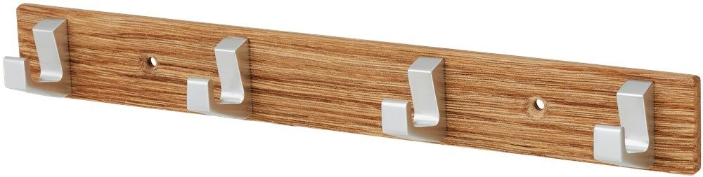 Hermeta HANDDOEKREK 4-HAAKS HOUT - ALUMINIUM (0654-36E)