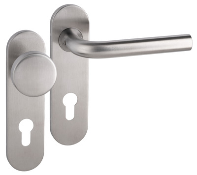 Leona PF KL4 KS kruk R/vaste knop PC55mm rvs mat