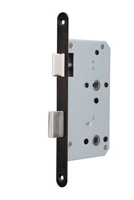 Insteekslot zwart WC KL3 WC78mm 24mm voorplaat rond