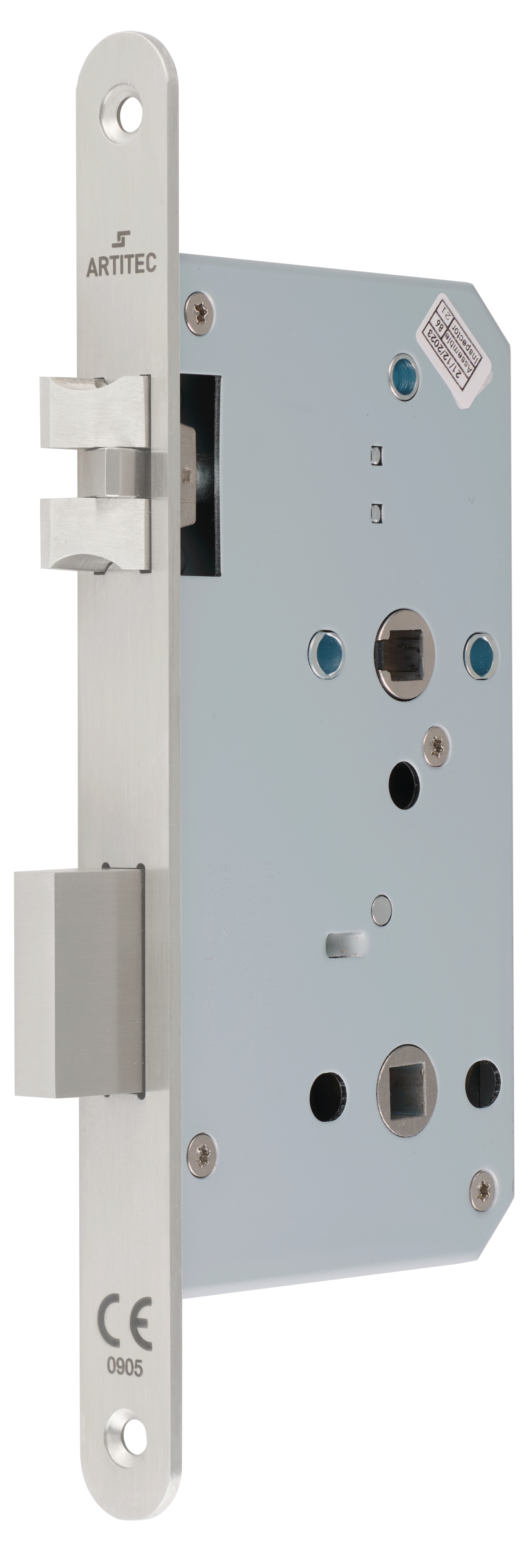 Artitec Wallebroek Insteekslot DM60mm VP24mm rvs WC KL3 DIN-L WC78mm fluister