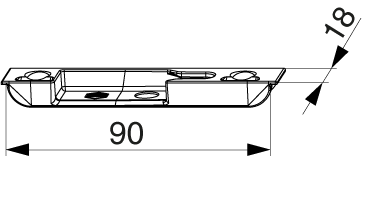 I.s. sluitplaat 4mm ls