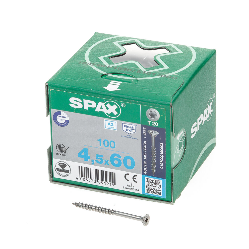 Spax pk t20 rvd dd 4.5x60(100) afbeelding