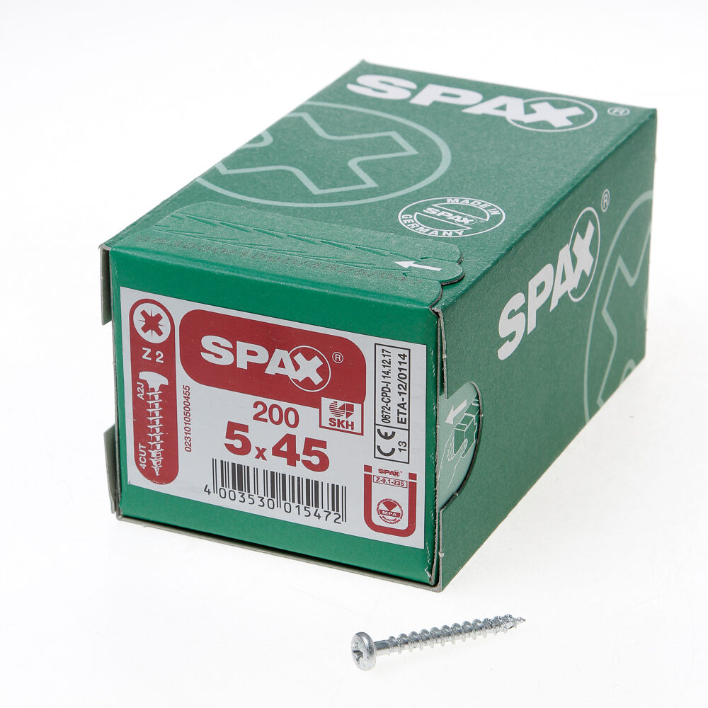 Spax bolkop pz 5,0x45(200)