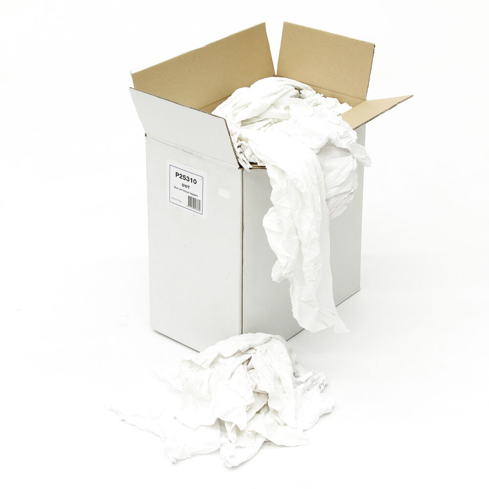 Poetslappen dun wit tricot ds 10kg afbeelding