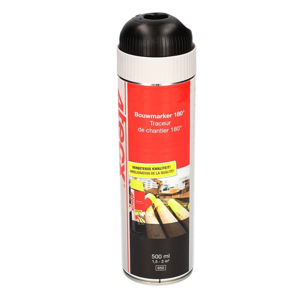 4tecx Bouwmarker zwart 500ml