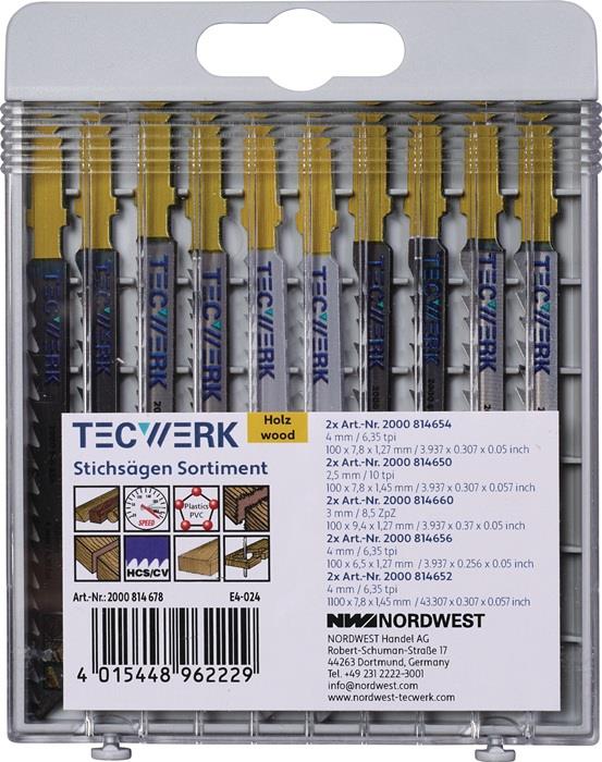 DECZAAGBLADENSET 10-DLG HOUT