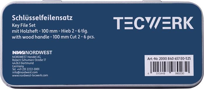 SLEUTVIJLSET 100 6DLG. IN BLIK