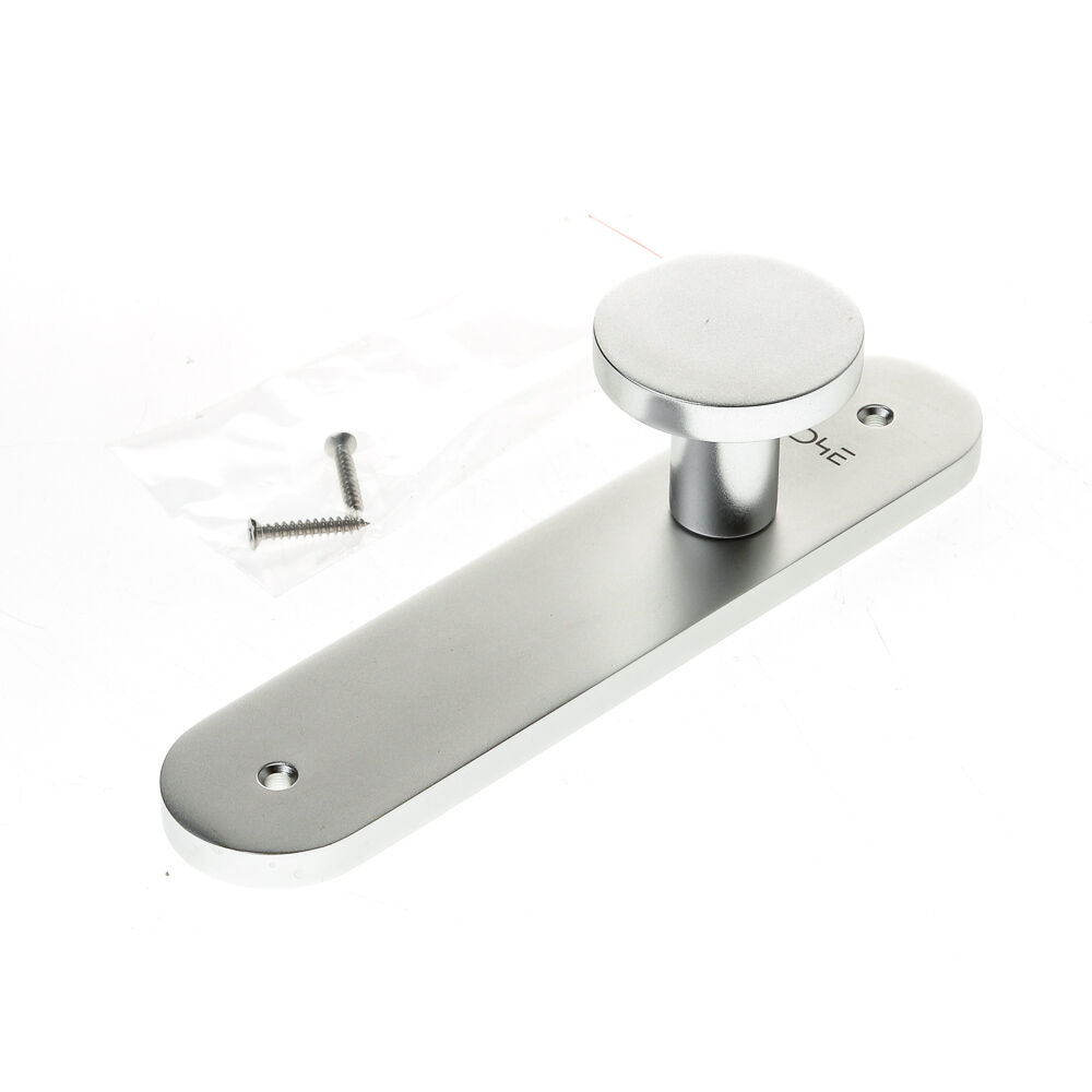Knopschild alum. afgerond blind 45x210mm afbeelding
