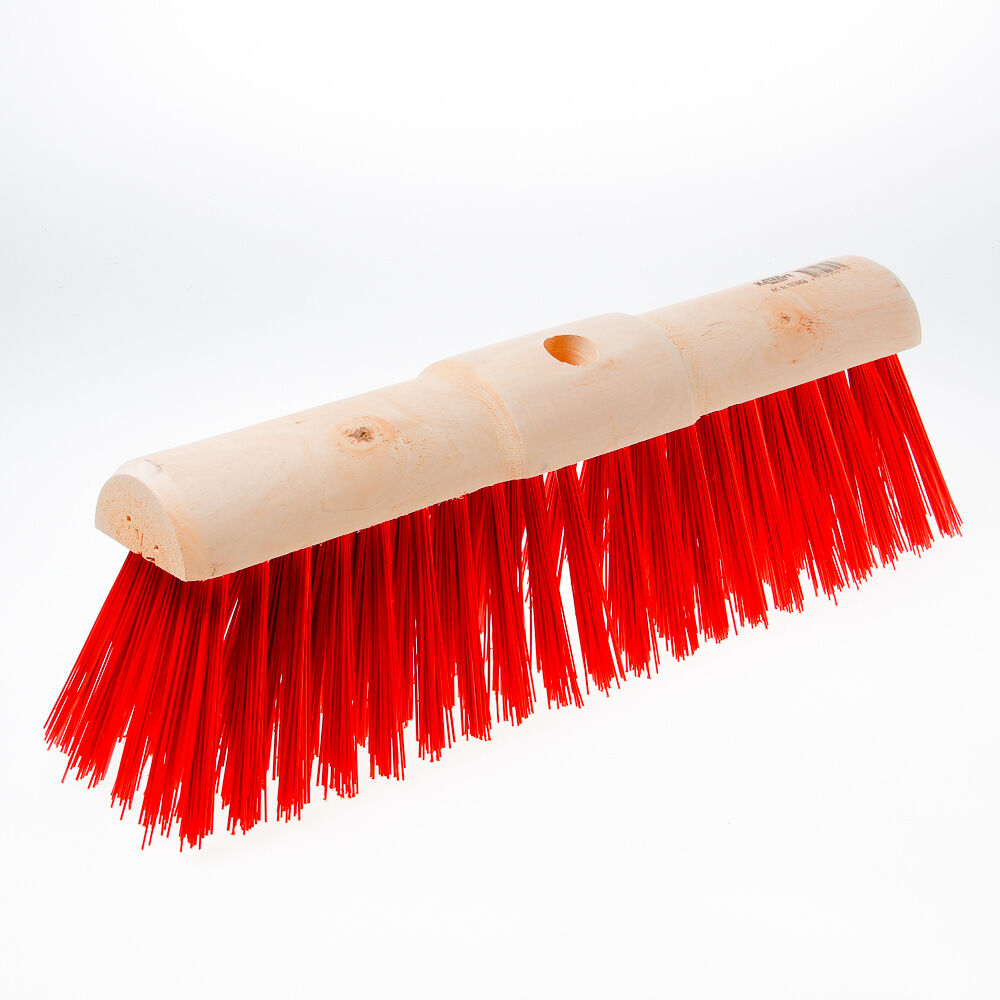 Gemeentebezem rood pvc 45cm afbeelding