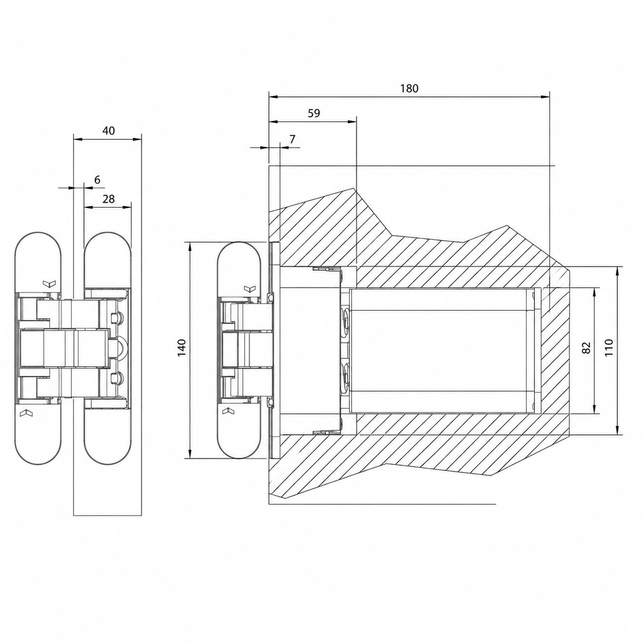 NEO-M6 SELFCLOSE - WIT MAT9016