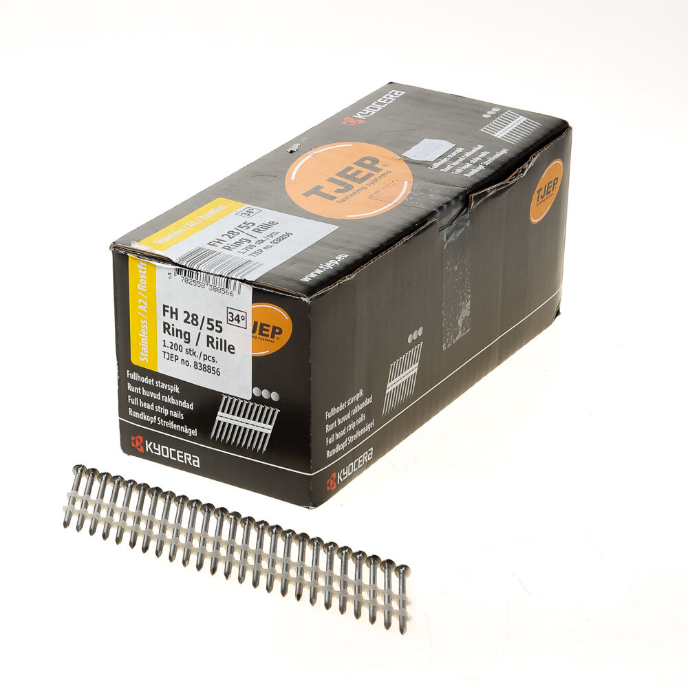 Stripnagel rondk 2.8x55ring 34gr rvsa2 (1200) afbeelding