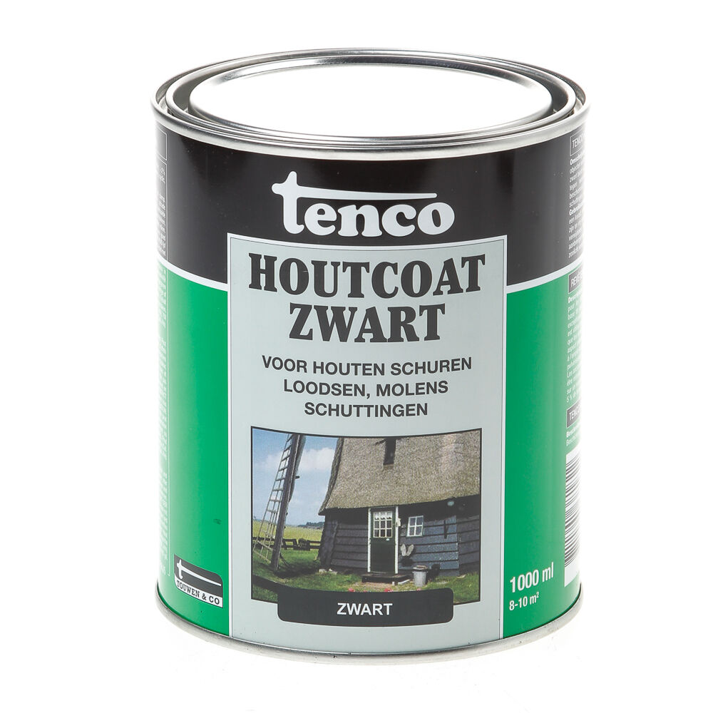 Tenco houtcoat zwart1l afbeelding