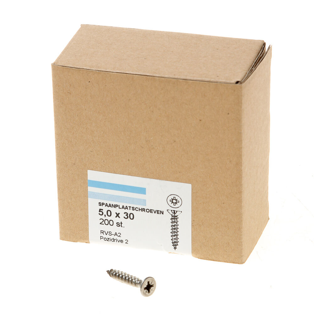 Spaanpl.schr.rvs pk pz2 5.0X30 vd afbeelding