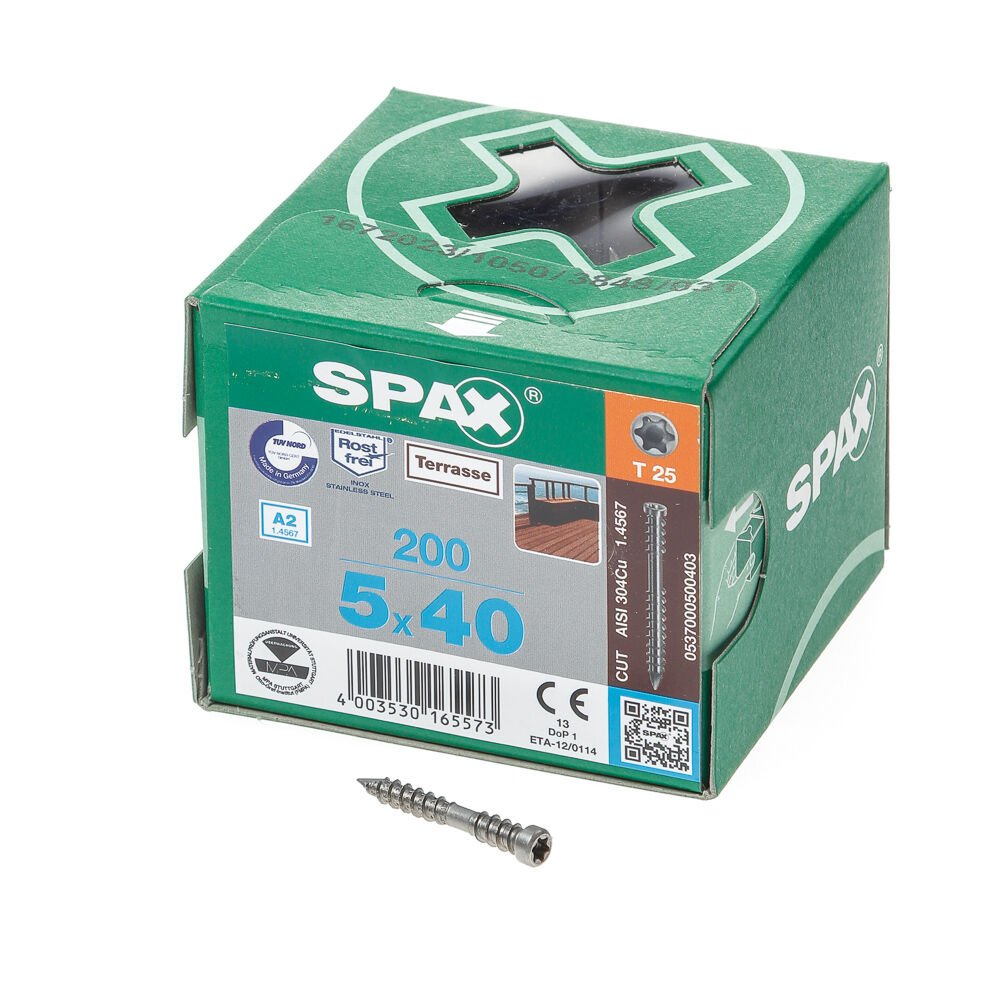 Spax-d vlonderschr.rvs t25 5,0x40 afbeelding