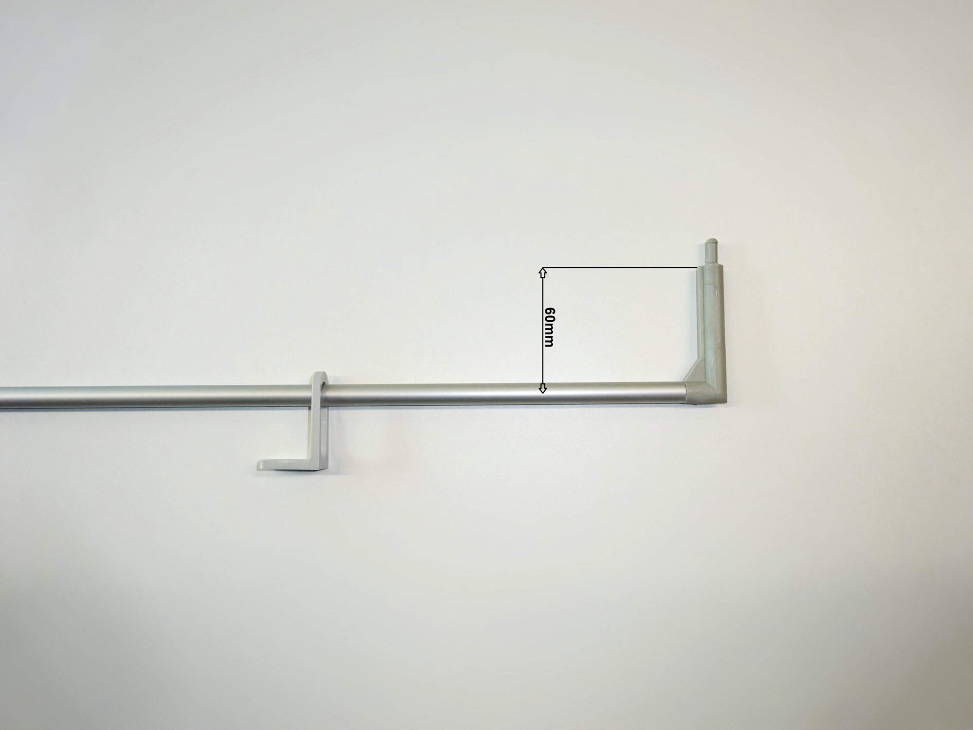 Bedieningstang B=60 1000mm Alu F1 afbeelding