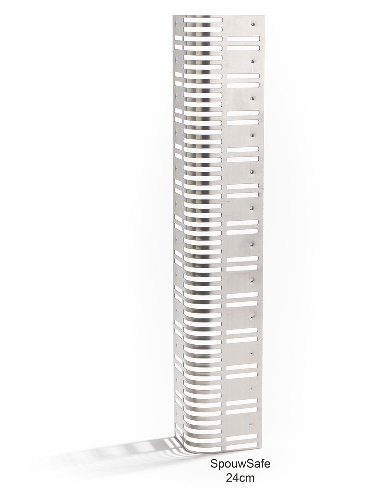 Spouwsafe/flexigrille voegrooster rvs 24cm