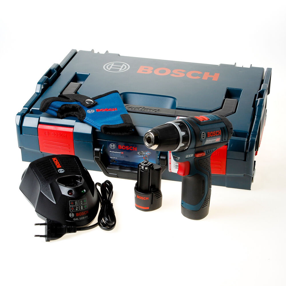 Bosch Professional GSR 12V-15 Accuboormachine - 12V - Incl. 2 accu's - Incl. L-Boxx