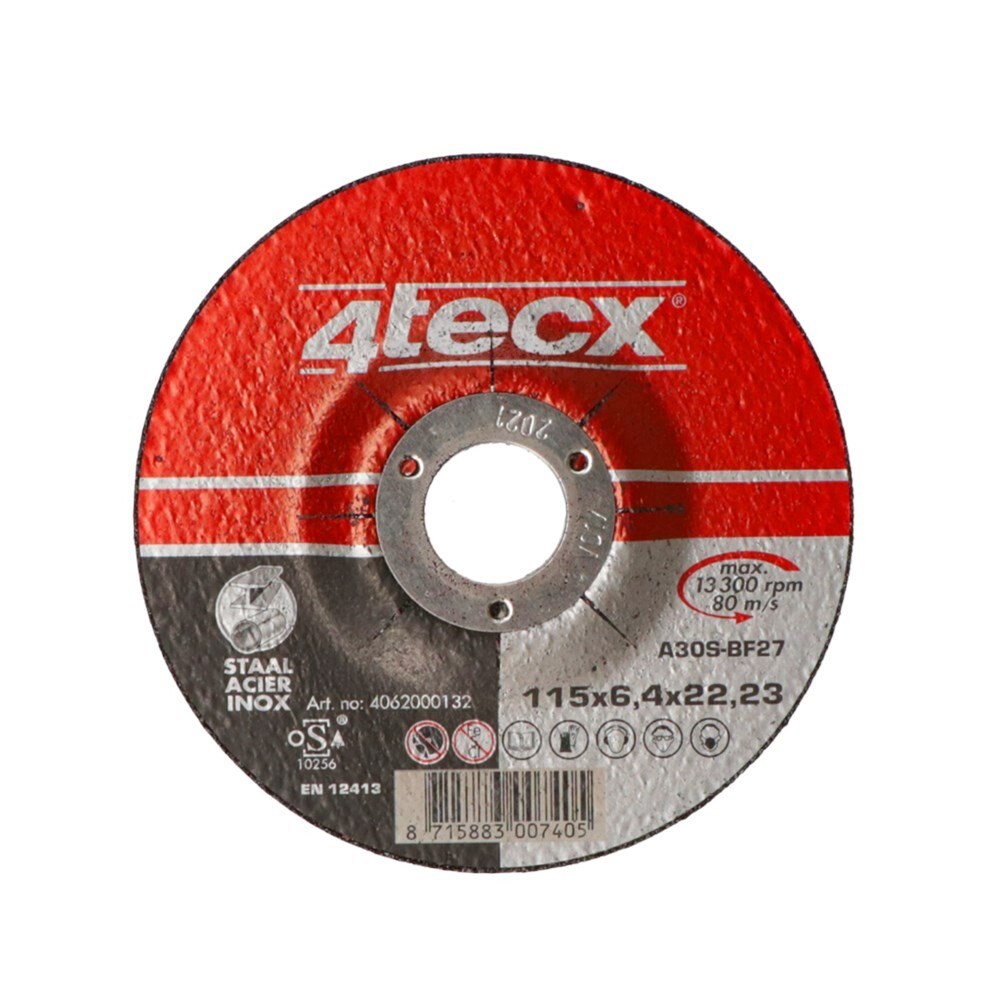 4tecx Afbraamschijf A30S BF27 115 x 6,4 x 22,2mm