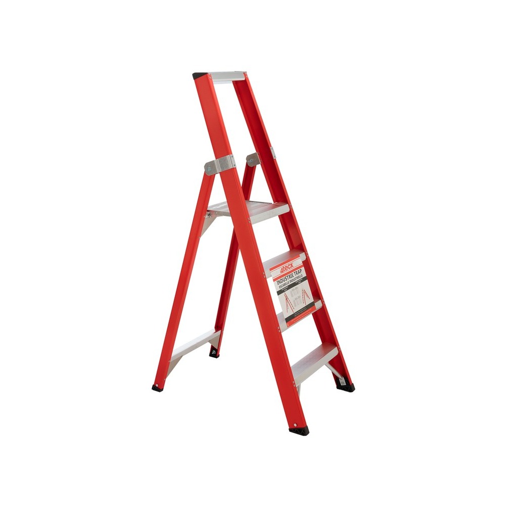 4tecx Trap enkel oploopbaar aluminium 1 x 4 tredes