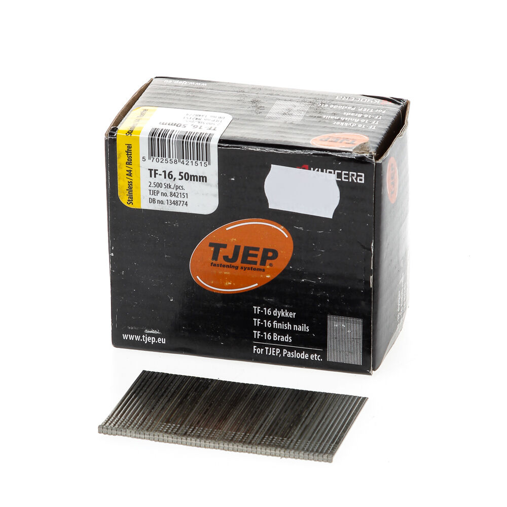 Brad 16G 1.6mm l= 50mm recht RVS (2500) afbeelding