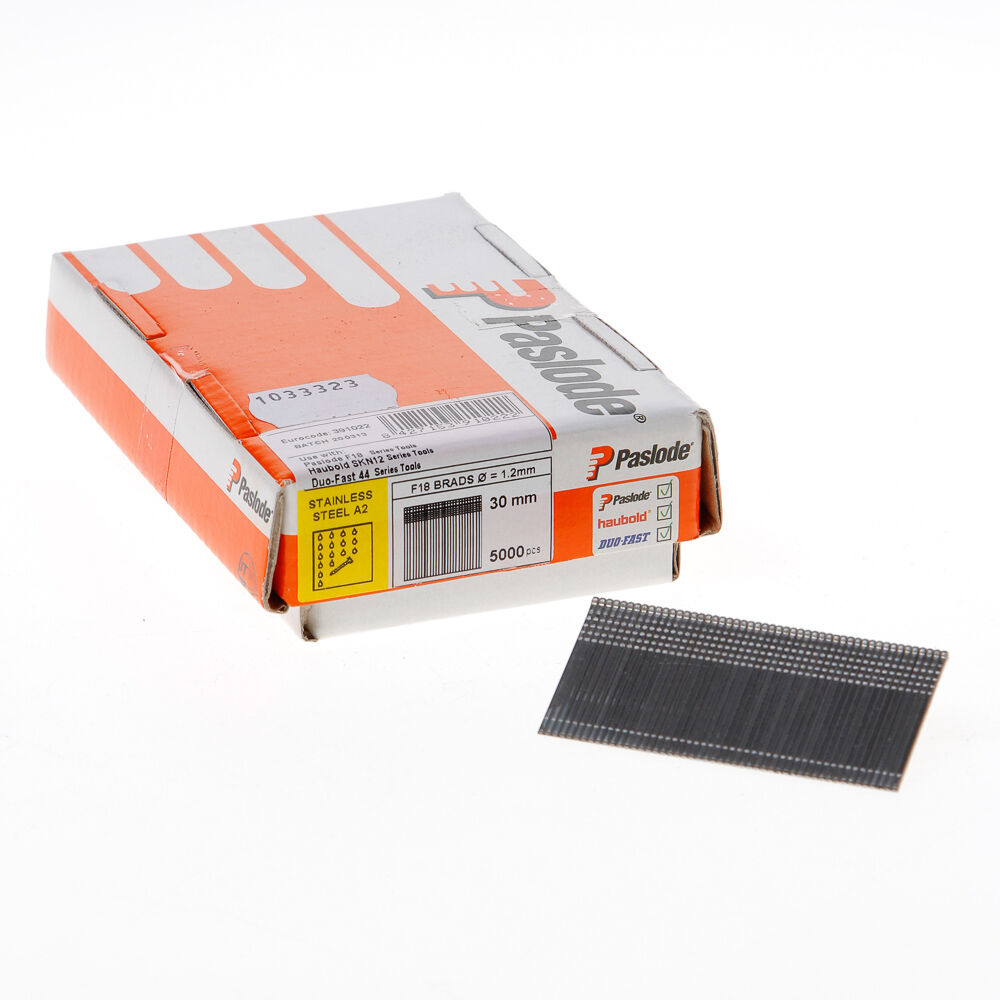 Afwerkbrads f18 rvs 1.2x30 afbeelding