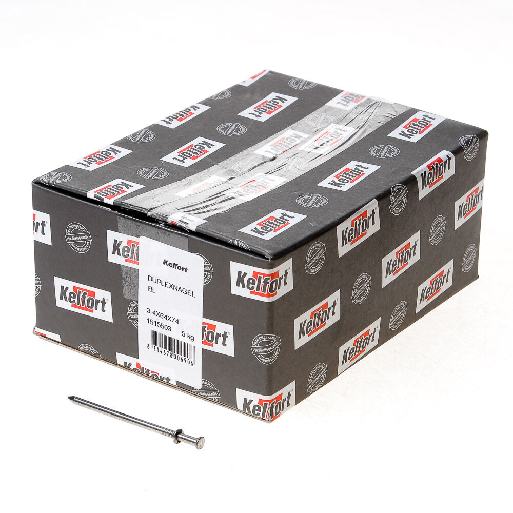 Duplexnagel blank 3.4x65/75 afbeelding