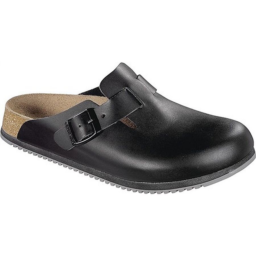 Clog Boston SL maat 41 zwart bovenmateriaal: leder EN ISO 20345 SRA BIRKENSTOCK afbeelding