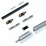 Argenta Xperta schuifdeursysteem 2m rail - Aluminium - Plafondmontage opbouw - Enkele deur - Dubbele softclose - Deurophanging inbouw auto fix