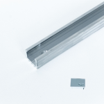 Argenta Xperta Compactprofiel 1.000mm - Deurophanging inbouw - Eindkappen voor compactprofiel - Grijs