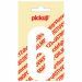 Plakcijfer Nobel 90 mm wit 6