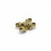 DX® Scharnier SOSS 204 PB 13x060 mm deurdikte ca. 19 mm zamac vermessingd