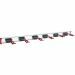 Gereedschaphouderrail lengte geleiderail 1.000 mm houder6 aluminium