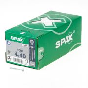 Spax Spaanplaatschroef platverzonken kop verzinkt pozidriv deeldraad 4.0x40mm (per 1000 stuks)