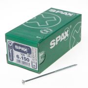 Spax Spaanplaatschroef platverzonken kop verzinkt pozidriv 6.0x150mm (per 100 stuks)