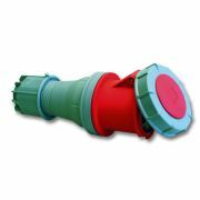 Contrastekker CEE 400V 63A 4P+A IP67 rood