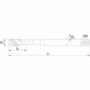 Phantom HSS-E machinetap DIN371 40gr M10x1.5x100mm