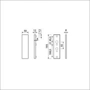 Ami Veiligheidskortschild SKG - deurdikte 38/45mm - Geheel BI/PC 55 - 193 x 50 mm - F2